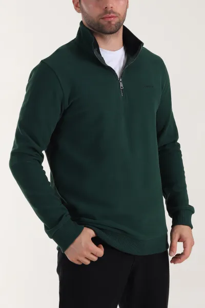 zumrut-yesili-yarim-fermuarli-polo-yaka-erkek-sweatshirt-410875