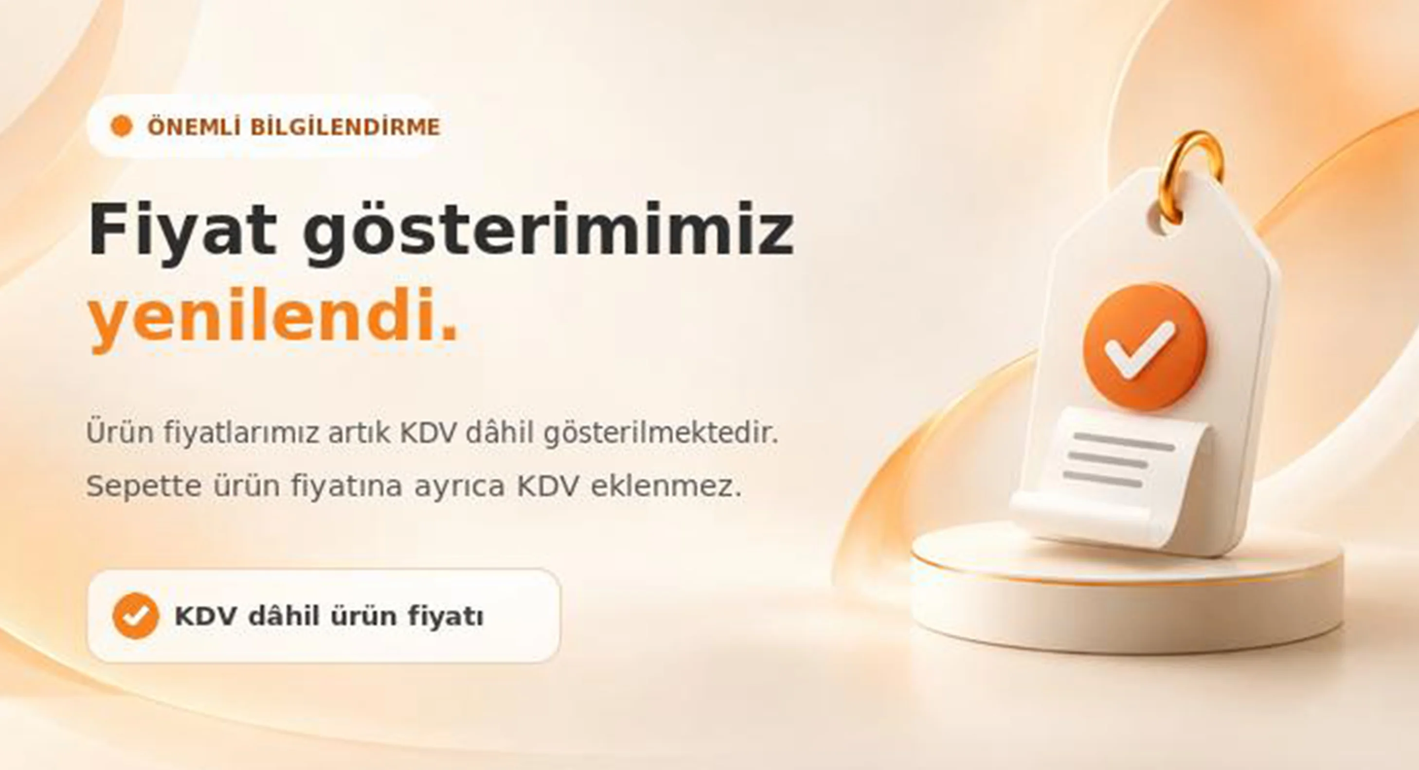 Fiyat Gösterimimiz Yenilendi