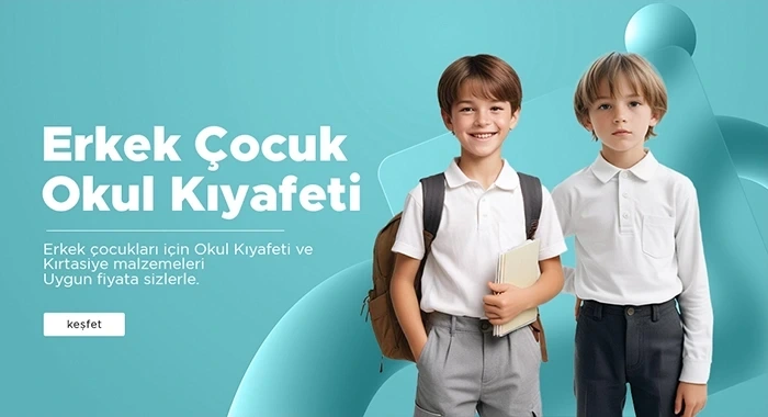 Erkek Çocuk Okul kıyafetleri ve Kırtasiye ürünleri Uygun Fiyatlarla Sizlerle